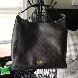 Coach Brown/Black Signature Bag
