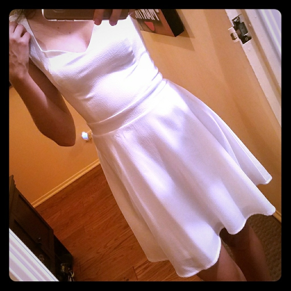 White Skater Dress