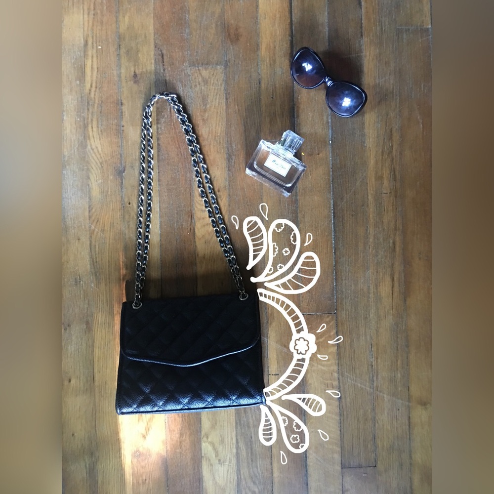 Black Quilted Purse