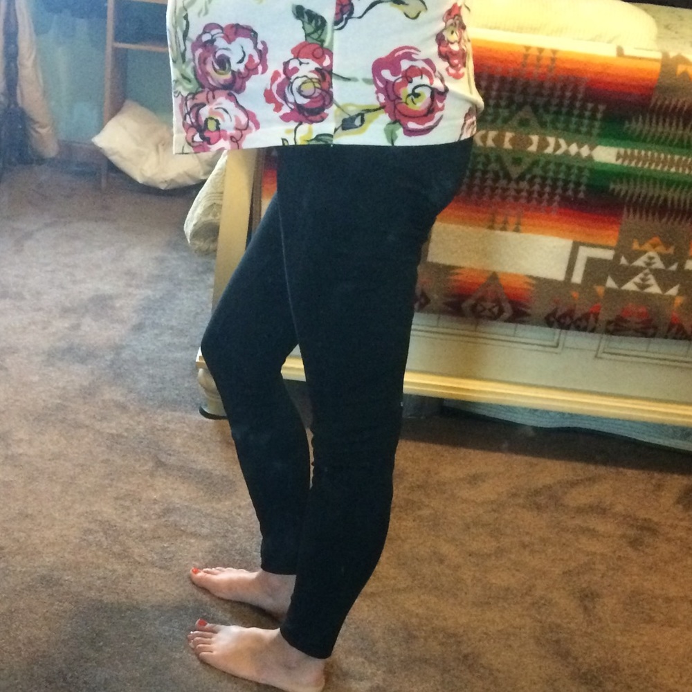 Black maternity jeggings