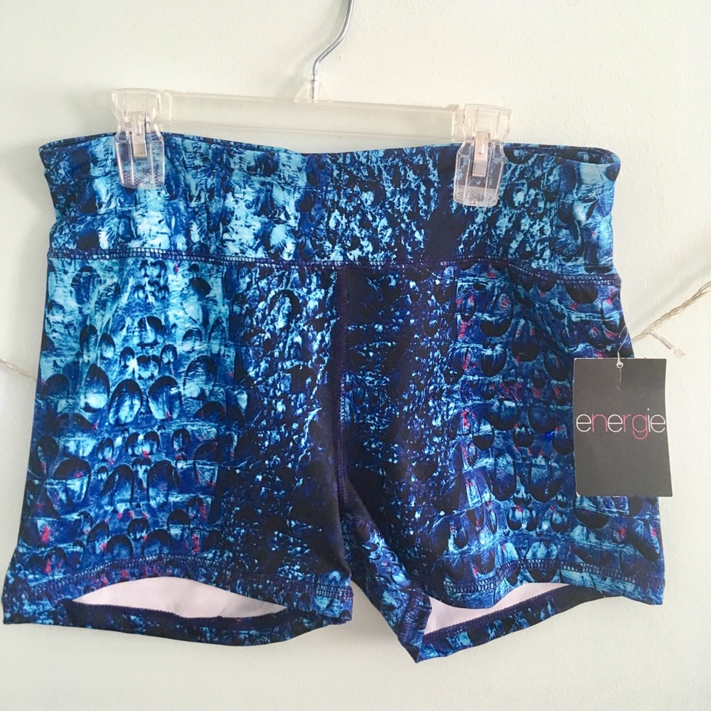 🔥UNWORN ENERGIE BOOTY WORKOUT SHORTS BLUE