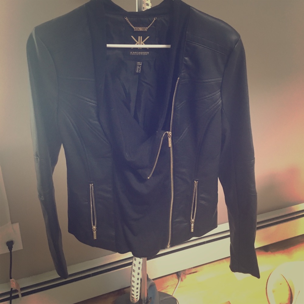 Kardashian Kollection Leather Jacket