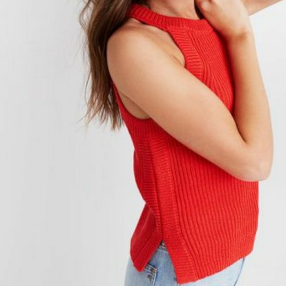 Madewell Tops - !! SUMMER CLEARANCE !! Madewell Red Sweater Tank