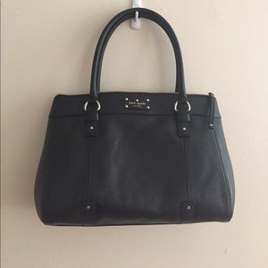 Kate Spade black leather handbag