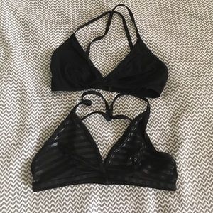 American apparel cross back bra bundle