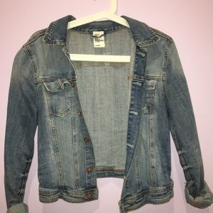 H&M cropped jean jacket