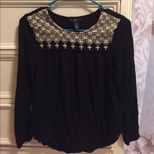 Embroidered top