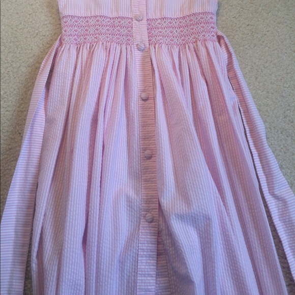 EUC Sophie Dess seersucker dress with smocking - Picture 3 of 5