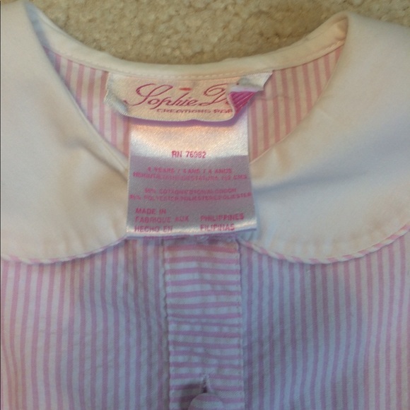 EUC Sophie Dess seersucker dress with smocking - Picture 5 of 5