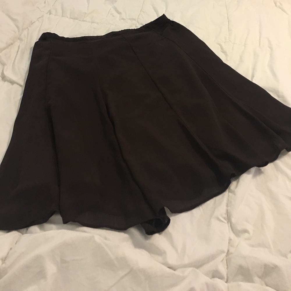 Brown George Flare Skirt