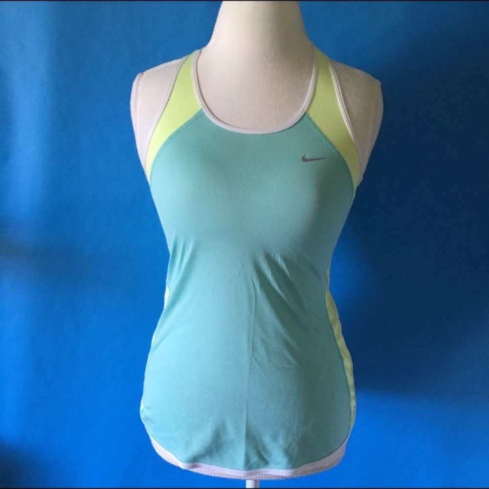 Nike Dri-Fit Women's XS active tank mint yellow