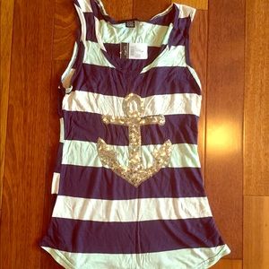 ⚓️Brand new. Never worn. Anchor tank. Rue 21 😻⚓️