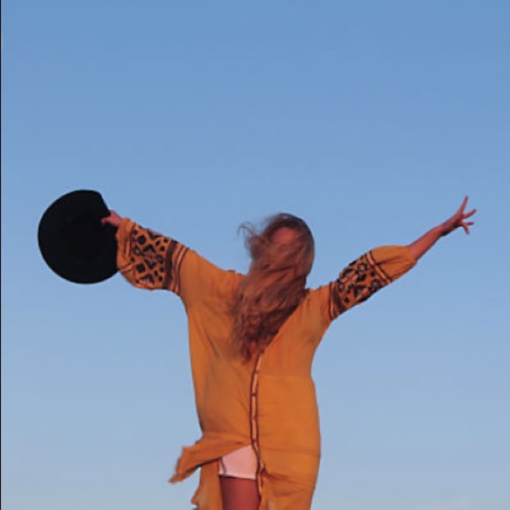 Free People In The Clear Embroidered Maxi Desert - Picture 7 of 8