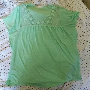 Maurice's size 2 mint green top