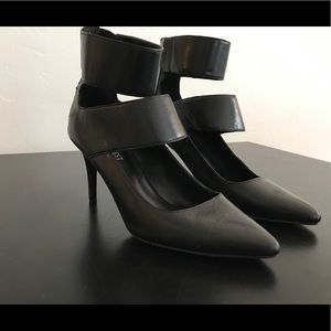 Nine West Black Ankle Strap Heels