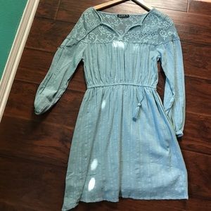 Blue dress size xs flowy