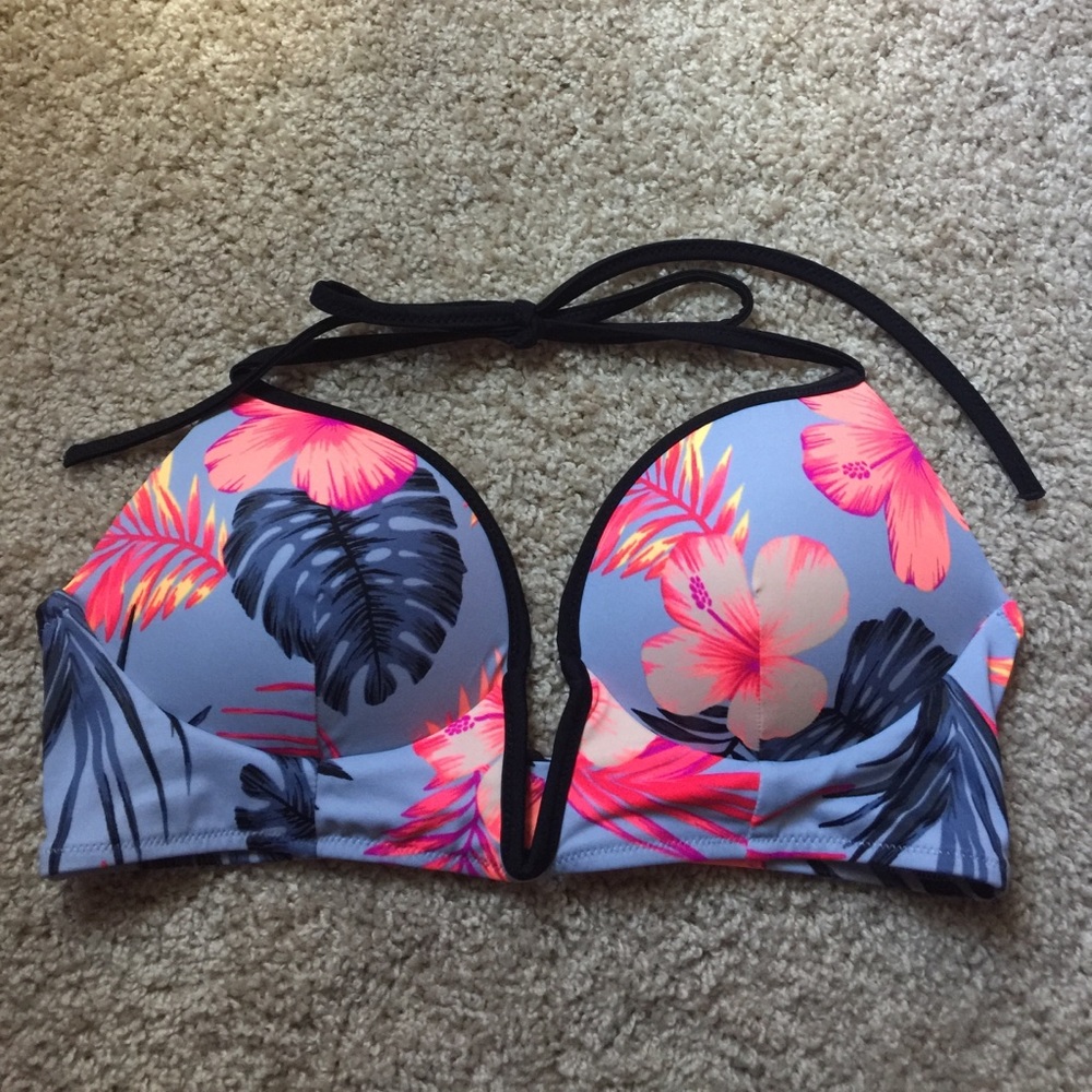 NWOT Midline plunge halter swim suit