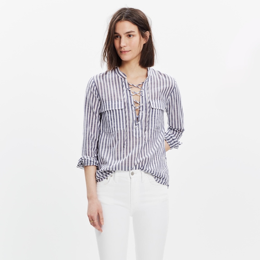 Terrace Lace-Up Shirt