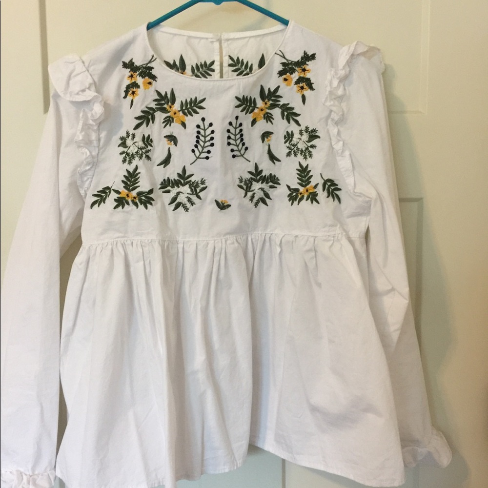 Embroidered top