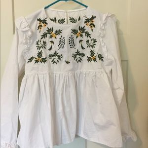 Embroidered top