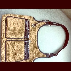 Brighton straw handbag! Beautiful lining.