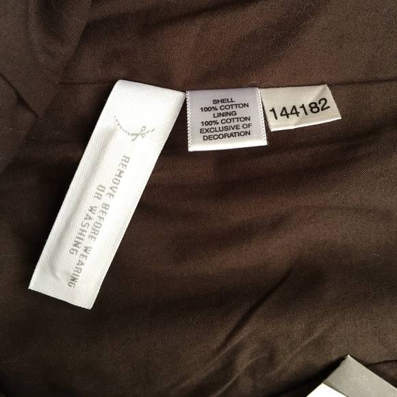 NWT Ann Taylor Beaded Skirt Espresso size 4 - Picture 5 of 6