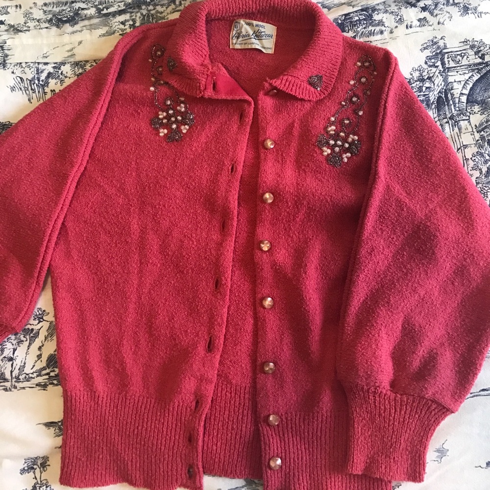 Vintage embellished cardigan