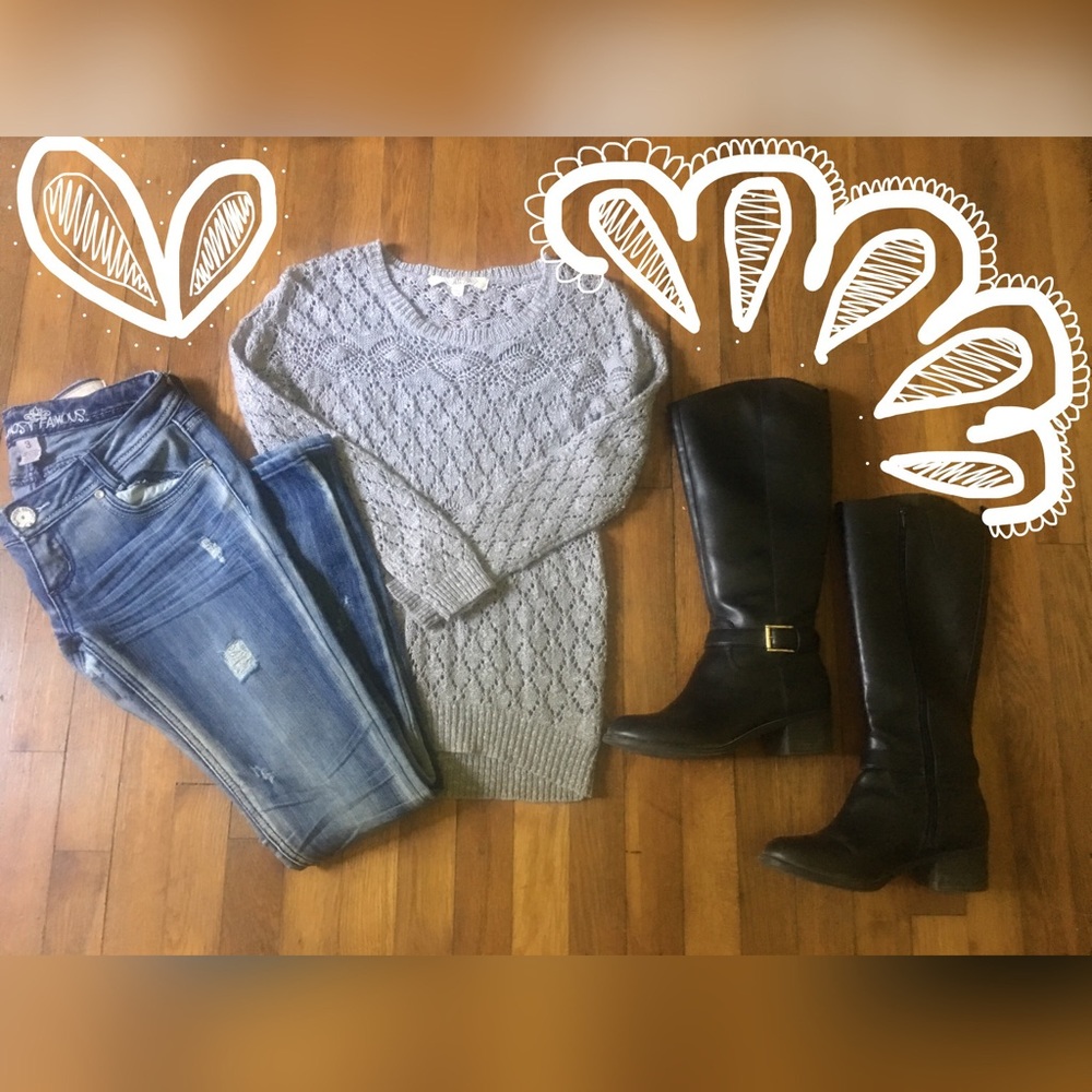 Grey Knitted Sweater