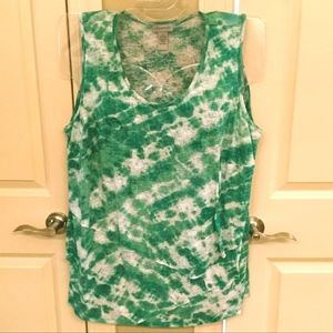 Catherines No Sleeve 3 Tier Front Panels Tank Top