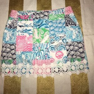 Lilly Pulitzer Marigold Patchwork Skort