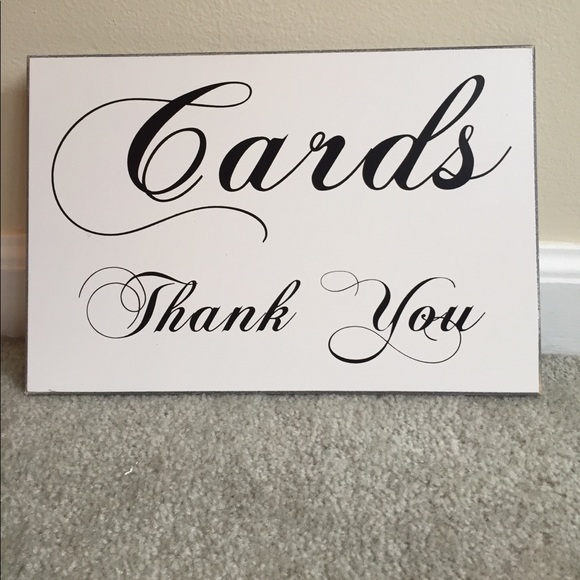 Cards thank you sign wedding - Picture 1 of 1