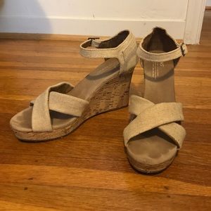 TOMS Cork Wedges