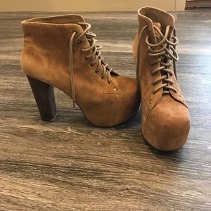 Jeffrey Campbell Lita suede tan