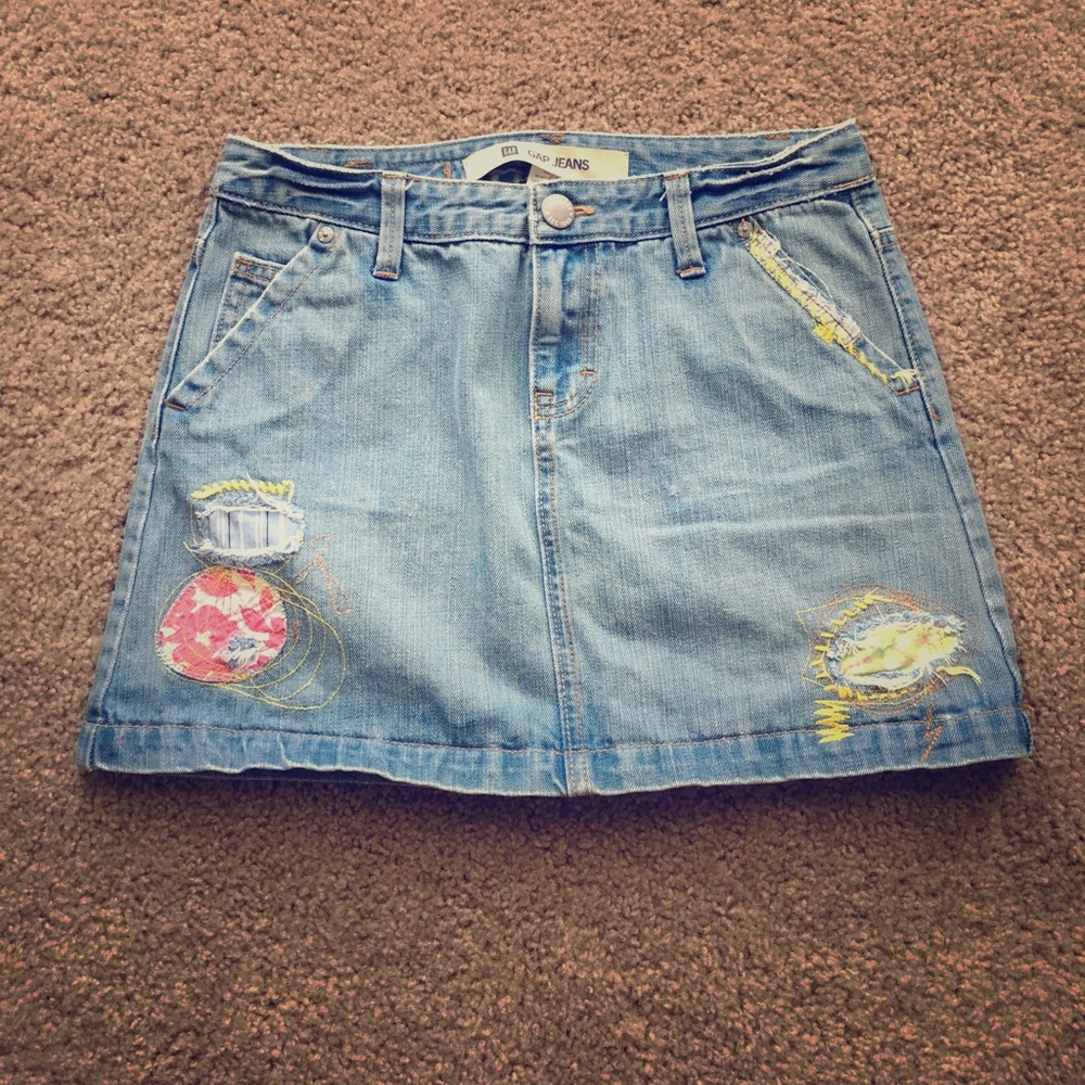 Vintage Gap Mini Jean Skirt size 4