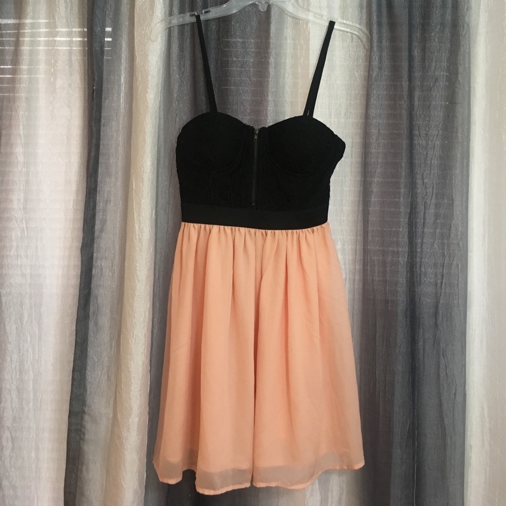 Fun sassy country dress with lace corset top!