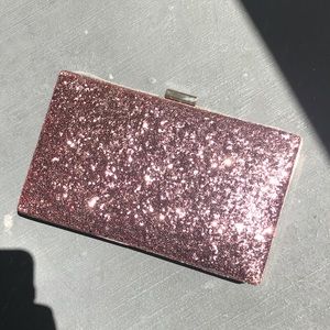 Pink Glitter Clutch