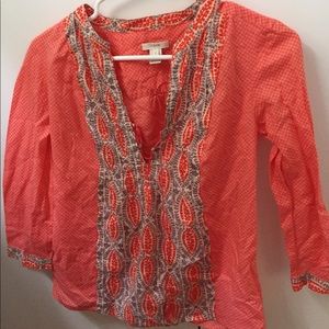J Crew patterned top