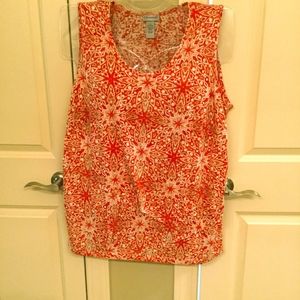 Catherines Sleevelss 3 tier front panel top