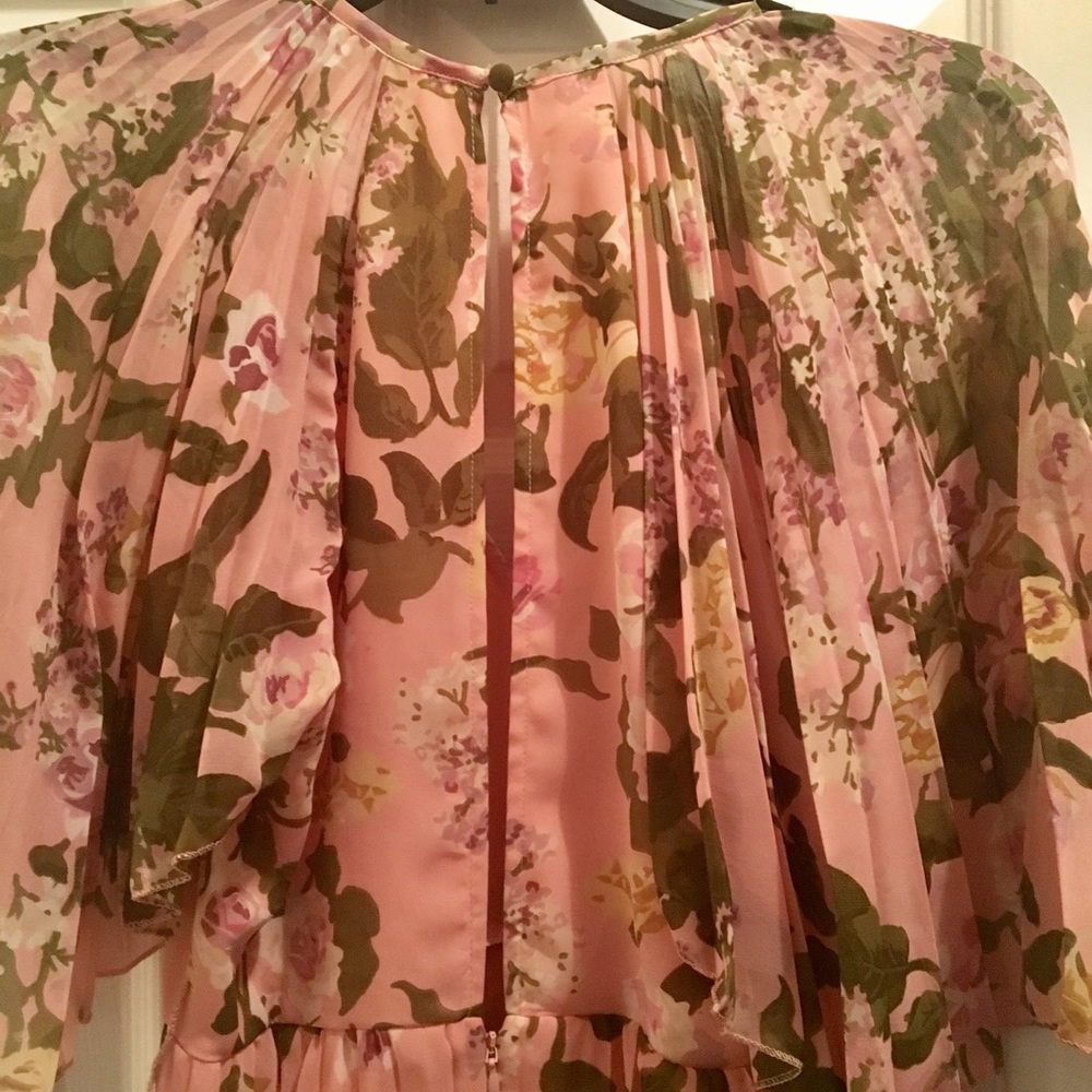ASOS floral pleated flowy long dress - Picture 4 of 4