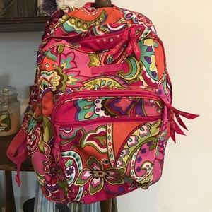 Pink Swirls Campus Backpack Lighten up Material