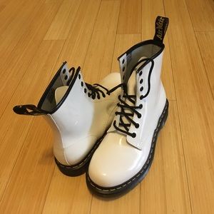 NWOT White Dr. Marten Boots
