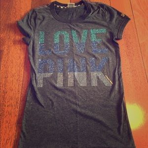 Love PINK bedazzled shirt!!! So cute!!! 😻