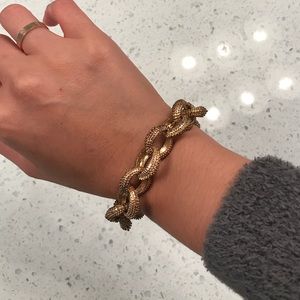 Tasha Antique Gold Link Bracelet