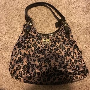 Leopard coach bag authentic!