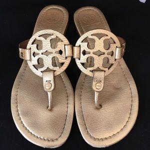 GOLD Tory Burch Miller sandals