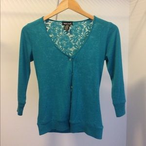 BEAUTIFUL, wet seal, teal, 3/4 sleeve sweater