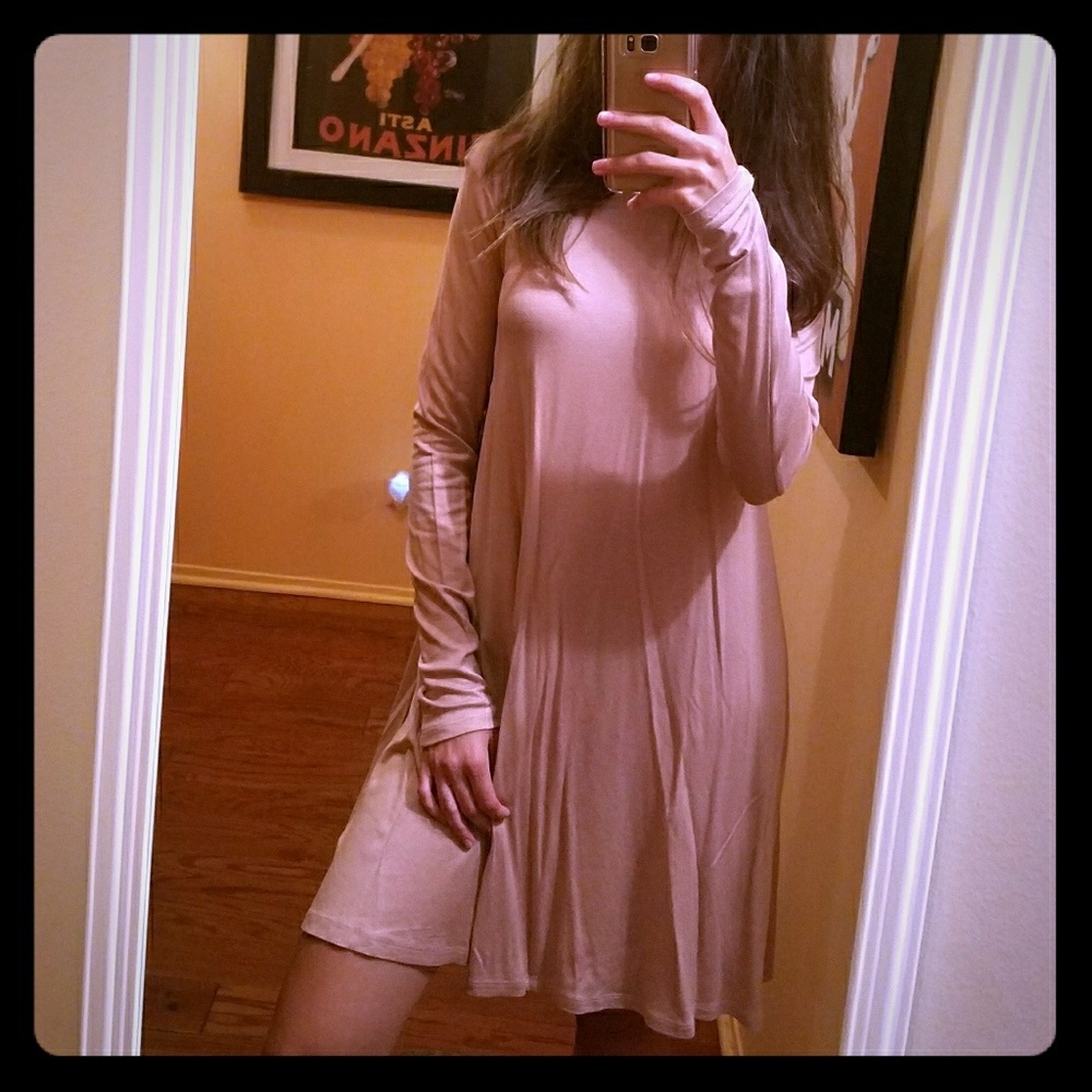 Blush Long Sleeve Dress