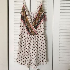 patterned romper