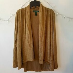 Gold cardigan Ralph Lauren