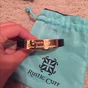 Rustic Cuff quote Bracelet